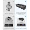 imageHibbent Pull Down Kitchen Faucet Head Replacement 3Function Kitchen Faucet Head Sink Spray Nozzle with 12 Adapters Compatible with Moen American Standard Delta Kohler Faucets Brushed NickelOilRubbed Bronze Finished