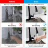 imageHibbent Pull Down Kitchen Faucet Head Replacement 3Function Kitchen Faucet Head Sink Spray Nozzle with 12 Adapters Compatible with Moen American Standard Delta Kohler Faucets Brushed NickelMatte Black