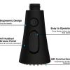imageHibbent Pull Down Kitchen Faucet Head Replacement 3Function Kitchen Faucet Head Sink Spray Nozzle with 12 Adapters Compatible with Moen American Standard Delta Kohler Faucets Brushed NickelOil Rubbed Bronze