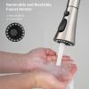 imageHibbent Pull Down Kitchen Faucet Head Replacement 3Function Kitchen Faucet Head Sink Spray Nozzle with 12 Adapters Compatible with Moen American Standard Delta Kohler Faucets Brushed NickelBrushed Nickel
