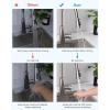 imageHibbent Pull Down Kitchen Faucet Head Replacement 3Function Kitchen Faucet Head Sink Spray Nozzle with 12 Adapters Compatible with Moen American Standard Delta Kohler Faucets Brushed NickelBrushed Nickel Finished