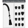 imageHibbent Pull Down Kitchen Faucet Head Replacement 3Function Kitchen Faucet Head Sink Spray Nozzle with 12 Adapters Compatible with Moen American Standard Delta Kohler Faucets Brushed NickelOil Rubbed Bronze