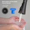 imageHibbent Pull Down Kitchen Faucet Head Replacement 3Function Kitchen Faucet Head Sink Spray Nozzle with 12 Adapters Compatible with Moen American Standard Delta Kohler Faucets Brushed NickelOil Rubbed Bronze
