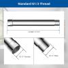 imageHibbent Solid Brass 6 Inch Shower Arm Extension Lowers Existing Shower Head Brushed NickelChrome