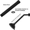 imageHibbent Solid Brass 6 Inch Shower Arm Extension Lowers Existing Shower Head Brushed NickelMatte Black