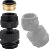 imageHibbent Faucet Adapter Kit Swivel Aerator Adapter to Connect Garden Hose  MultiThread Kitchen Sink Faucet to Garden Hose Adapter 34 Inch  Chrome FinishedMatte Black
