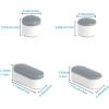 imageHibbent 10 Pieces Toilet Seat Bumpers Universal Buffer Toilet Lid Rubber Bumpers Each One with 2 Thickness TPE Pads2 Heights Strong Adhesive Bidet Bumpers Used for Home Hotel HospitalGray