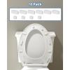 imageHibbent 10 Pieces Toilet Seat Bumpers Universal Buffer Toilet Lid Rubber Bumpers Each One with 2 Thickness TPE Pads2 Heights Strong Adhesive Bidet Bumpers Used for Home Hotel HospitalWhite