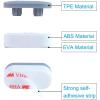 imageHibbent 10 Pieces Toilet Seat Bumpers Universal Buffer Toilet Lid Rubber Bumpers Each One with 2 Thickness TPE Pads2 Heights Strong Adhesive Bidet Bumpers Used for Home Hotel HospitalGray