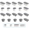 imageHibbent 10 Pieces Toilet Seat Bumpers Universal Buffer Toilet Lid Rubber Bumpers Each One with 2 Thickness TPE Pads2 Heights Strong Adhesive Bidet Bumpers Used for Home Hotel HospitalGray