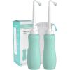 imageHibbent 2 Pack Travel Bidet Bottle Portable Bidet Sprayer Hand held Bidet 650ml OnTheGo Travel Bag Extra Long Pointed Nozzle Spray Toilet Bidet ShowerBathroom Bidet SprayGreenGreen