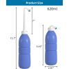 imageHibbent 2 Pack Travel Bidet Bottle Portable Bidet Sprayer Hand held Bidet 650ml OnTheGo Travel Bag Extra Long Pointed Nozzle Spray Toilet Bidet ShowerBathroom Bidet SprayGreenPurple