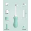 imageHibbent 2 Pack Travel Bidet Bottle Portable Bidet Sprayer Hand held Bidet 650ml OnTheGo Travel Bag Extra Long Pointed Nozzle Spray Toilet Bidet ShowerBathroom Bidet SprayGreenGreen