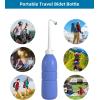 imageHibbent 2 Pack Travel Bidet Bottle Portable Bidet Sprayer Hand held Bidet 650ml OnTheGo Travel Bag Extra Long Pointed Nozzle Spray Toilet Bidet ShowerBathroom Bidet SprayGreenPurple
