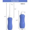 imageHibbent 2 Pack Travel Bidet Bottle Portable Bidet Sprayer Hand held Bidet 650ml OnTheGo Travel Bag Extra Long Pointed Nozzle Spray Toilet Bidet ShowerBathroom Bidet SprayGreenPurple