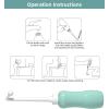 imageHibbent 2 Pack Travel Bidet Bottle Portable Bidet Sprayer Hand held Bidet 650ml OnTheGo Travel Bag Extra Long Pointed Nozzle Spray Toilet Bidet ShowerBathroom Bidet SprayGreenGreen