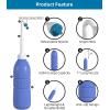 imageHibbent 2 Pack Travel Bidet Bottle Portable Bidet Sprayer Hand held Bidet 650ml OnTheGo Travel Bag Extra Long Pointed Nozzle Spray Toilet Bidet ShowerBathroom Bidet SprayGreenPurple