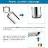 imageHibbent NSFANSICAN 61 Certified Faucet Aerator CUPC Certification 360 Twist Kitchen Sink Aerator Dualfunction Sink Sprayer Attachment Faucet Replacement Part 5564 Female Thread ChromePolished Chrome