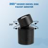 imageHibbent NSFANSICAN 61 Certified Faucet Aerator CUPC Certification 360 Twist Kitchen Sink Aerator Dualfunction Sink Sprayer Attachment Faucet Replacement Part 5564 Female Thread ChromeOil Rubbed Bronze