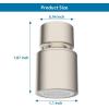 imageHibbent NSFANSICAN 61 Certified Faucet Aerator CUPC Certification 360 Twist Kitchen Sink Aerator Dualfunction Sink Sprayer Attachment Faucet Replacement Part 5564 Female Thread ChromeBrushed Nickel