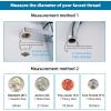 imageHibbent NSFANSICAN 61 Certified Faucet Aerator CUPC Certification 360 Twist Kitchen Sink Aerator Dualfunction Sink Sprayer Attachment Faucet Replacement Part 5564 Female Thread ChromeBrushed Nickel