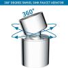 imageHibbent NSFANSICAN 61 Certified Faucet Aerator CUPC Certification 360 Twist Kitchen Sink Aerator Dualfunction Sink Sprayer Attachment Faucet Replacement Part 5564 Female Thread ChromeChrome