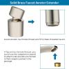 imageHibbent NSFANSICAN 61 Certified Faucet Aerator CUPC Certification 360 Twist Kitchen Sink Aerator Dualfunction Sink Sprayer Attachment Faucet Replacement Part 5564 Female Thread ChromeBrushed Nickel