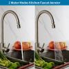 imageHibbent NSFANSICAN 61 Certified Faucet Aerator CUPC Certification 360 Twist Kitchen Sink Aerator Dualfunction Sink Sprayer Attachment Faucet Replacement Part 5564 Female Thread ChromeBrushed Nickel