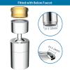 imageHibbent NSFANSICAN 61 Certified Faucet Aerator CUPC Certification 360 Twist Kitchen Sink Aerator Dualfunction Sink Sprayer Attachment Faucet Replacement Part 5564 Female Thread ChromePolished Chrome