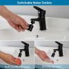 imageHibbent NSFANSICAN 61 Certified Faucet Aerator CUPC Certification 360 Twist Kitchen Sink Aerator Dualfunction Sink Sprayer Attachment Faucet Replacement Part 5564 Female Thread ChromeMatte Black