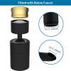 imageHibbent NSFANSICAN 61 Certified Faucet Aerator CUPC Certification 360 Twist Kitchen Sink Aerator Dualfunction Sink Sprayer Attachment Faucet Replacement Part 5564 Female Thread ChromeMatte Black
