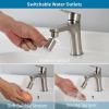 imageHibbent NSFANSICAN 61 Certified Faucet Aerator CUPC Certification 360 Twist Kitchen Sink Aerator Dualfunction Sink Sprayer Attachment Faucet Replacement Part 5564 Female Thread ChromeBrushed Nickel Finished