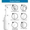 imageHibbent Portable Bidet Sprayer and Travel Bidet with Hand Held Bidet Bottle for Personal Cleansing Use Extended Nozzle  Personal Hygiene Care Toilet Bidet ShowerBathroom Bidet Spray 218oz620mlWhite