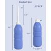 imageHibbent Portable Bidet Sprayer and Travel Bidet with Hand Held Bidet Bottle for Personal Cleansing Use Extended Nozzle  Personal Hygiene Care Toilet Bidet ShowerBathroom Bidet Spray 218oz620mlPurple