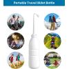 imageHibbent Portable Bidet Sprayer and Travel Bidet with Hand Held Bidet Bottle for Personal Cleansing Use Extended Nozzle  Personal Hygiene Care Toilet Bidet ShowerBathroom Bidet Spray 218oz620mlWhite