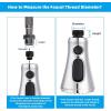 imageHibbent Pull Down Kitchen Faucet Head Replacement 3Function Kitchen Sink Spray Nozzle with 15 Adapters Compatible with Moen American Standard Delta Kohler Faucets Chrome Shiny SilverChrome