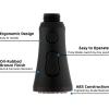 imageHibbent Pull Down Kitchen Faucet Head Replacement 3Function Kitchen Sink Spray Nozzle with 15 Adapters Compatible with Moen American Standard Delta Kohler Faucets Chrome Shiny SilverOil Rubbed Bronze