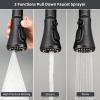 imageHibbent Pull Down Kitchen Faucet Head Replacement 3Function Kitchen Sink Spray Nozzle with 15 Adapters Compatible with Moen American Standard Delta Kohler Faucets Chrome Shiny SilverOil Rubbed Bronze