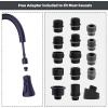 imageHibbent Pull Down Kitchen Faucet Head Replacement 3Function Kitchen Sink Spray Nozzle with 15 Adapters Compatible with Moen American Standard Delta Kohler Faucets Chrome Shiny SilverOil Rubbed Bronze