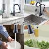 imageHibbent Pull Down Kitchen Faucet Head Replacement 3Function Kitchen Sink Spray Nozzle with 15 Adapters Compatible with Moen American Standard Delta Kohler Faucets Chrome Shiny SilverOil Rubbed Bronze