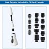 imageHibbent Pull Down Kitchen Faucet Head Replacement 3Function Kitchen Sink Spray Nozzle with 15 Adapters Compatible with Moen American Standard Delta Kohler Faucets Chrome Shiny SilverWhite