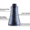 imageHibbent Pull Down Kitchen Faucet Head Replacement 3Function Kitchen Sink Spray Nozzle with 15 Adapters Compatible with Moen American Standard Delta Kohler Faucets Chrome Shiny SilverOil Rubbed Bronze
