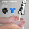 imageHibbent Pull Down Kitchen Faucet Head Replacement 3Function Kitchen Sink Spray Nozzle with 15 Adapters Compatible with Moen American Standard Delta Kohler Faucets Chrome Shiny SilverChrome