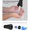 imageHibbent Pull Down Kitchen Faucet Head Replacement 3Function Kitchen Sink Spray Nozzle with 15 Adapters Compatible with Moen American Standard Delta Kohler Faucets Chrome Shiny SilverMatte Black