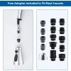 imageHibbent Pull Down Kitchen Faucet Head Replacement 3Function Kitchen Sink Spray Nozzle with 15 Adapters Compatible with Moen American Standard Delta Kohler Faucets Chrome Shiny SilverChrome