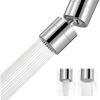 imageHibbent NSFANSICAN 61 Certified Faucet Aerator CUPC Certification 360 Twist Kitchen Sink Aerator Dualfunction Sink Sprayer Attachment Faucet Replacement Part 5564 Female Thread ChromeSilver