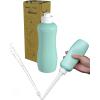 imageHibbent Portable Bidet Sprayer and Travel Bidet with Hand Held Bidet Bottle for Personal Cleansing Use Extended Nozzle  Personal Hygiene Care Toilet Bidet ShowerBathroom Bidet Spray 218oz620mlGreen