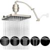 imageHibbent 5 Spray Modes Shower Head 13 High Pressure Rain Shower Head Large Rainfall Showerhead for Bathroom High Flow Waterfall Fixed Showerheads with Adjustable Swivel Ball Joint ChromeBrushed Nickel