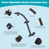 imageHibbent 5 Spray Modes Shower Head 13 High Pressure Rain Shower Head Large Rainfall Showerhead for Bathroom High Flow Waterfall Fixed Showerheads with Adjustable Swivel Ball Joint ChromeOil Rubbed Bronze