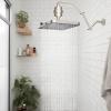 imageHibbent 5 Spray Modes Shower Head 13 High Pressure Rain Shower Head Large Rainfall Showerhead for Bathroom High Flow Waterfall Fixed Showerheads with Adjustable Swivel Ball Joint ChromeBrushed Nickel
